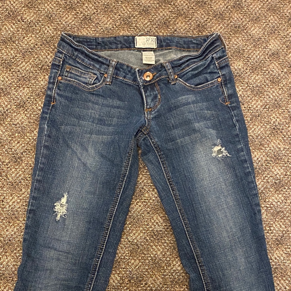Garage Skinny Distressed Jeans